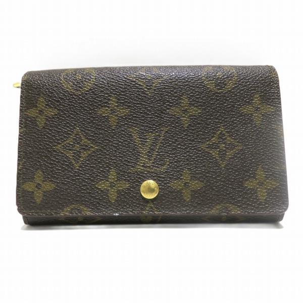 ルイヴィトン Louis Vuitton モノグラム ポルトモネビエ トレゾール M61730 2つ...