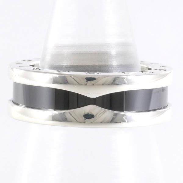 リング ブルガリ ビーゼロワン シルバー セラミック 指輪 8号 総重量約6.2g