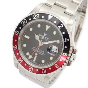 ROLEX ロレックス/GMTマスター2・ブラック×レッド/A番/自動巻き/16710/A63************/SAランク/69【中古】