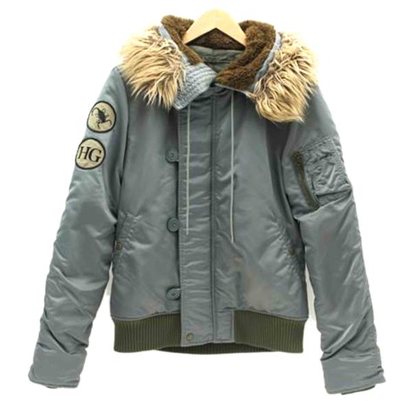 HYSTERIC GLAMOR ヒステリックグラマー/HG N−2B ミリタリージャケト カーキ/B...