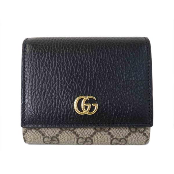 GUCCI グッチ/GGマーモントミディアムウォレット/ブラック/598587/041*/Aランク/...