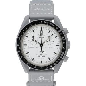 OMEGAXSwatch オメガXスオッチ/バイオセラミックムーンスオッチ1965/クオーツ/S033M106 /SAランク/94【中古】