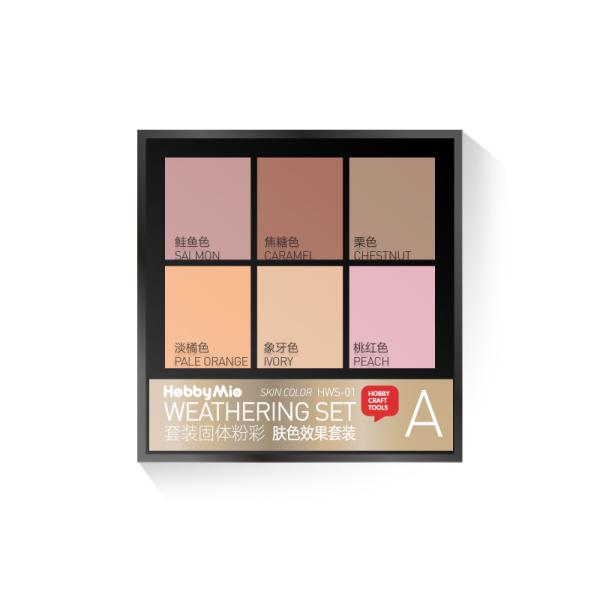 【新品】ウェザリングセット(スキントーンエフェクトセット)　HOBBY MIO　プラモデル　模型　フ...