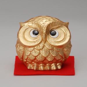 【美品】趣あふれる 信楽焼 陶照明 フクロウ灯 枝乗りフクロウ 713 ポイント5倍]信楽焼 光が透ける照明 フクロウ 7号 黄 ふくろう 梟 陶器