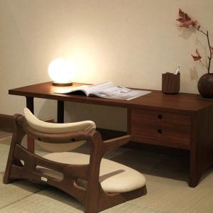 回転座椅子 ロータイプ 座椅子 タモ材 モダン 和モダン : 手づくり家具