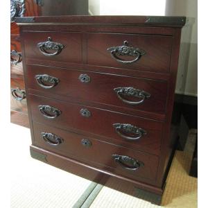 チェスト 整理箪笥 和箪笥 民芸家具風 和家具 日本製 国産家具 民芸