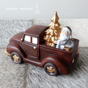 クリスマス ツリー X'mas シルバー 木彫り 木製小物 雑貨 置物