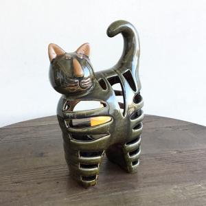 美品】Mellow GLASS メロウグラス タナカユミ *ガラスのオブジェ 青い