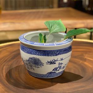 水鉢 金魚 陶器 シノワズリ オリエンタル ジャポニズム 睡蓮鉢 水鉢 金魚 陶器 シノワズリ オリエンタル ジャポニズム 睡蓮鉢