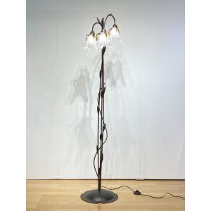 フロアランプ アンティーク ステンドグラスランプステンドランプ