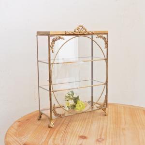 ガラスケース ショーケース おしゃれ アンティーク シャビー 北欧 木製