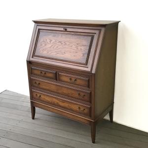 み*こ様 アンティーク木製ライティングビューロー/勉強机デスク 英国アンティークチーク古木ライティングビューロー/木製デスク/勉強机