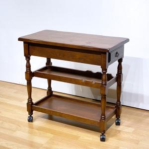 ロココ ワゴン トロリー ワインホルダー 収納付き 猫脚 白家具 姫系