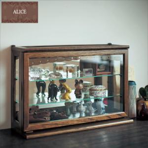 六角形 ガラスケース 幅68.5cm コレクションケース 完成品 オーク