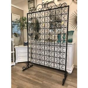 パーテーション アイアン 間仕切り 3連スクリーン ヨーロピアン