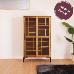 クリエイトファニチャー 北海道民芸家具 国産家具 W80cm 開戸 本棚