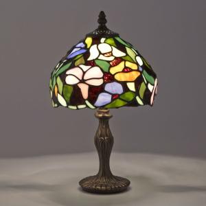 高級感溢れる☆照明ステンドランプ ステンドグラス アンティーク花柄松下真也出| 高級感溢れる☆照明ステンドランプ ステンドグラス アンティーク