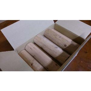 杉・桧ACQ防腐注入杭丸太1500・45 3本1セット(造園用・間伐材 