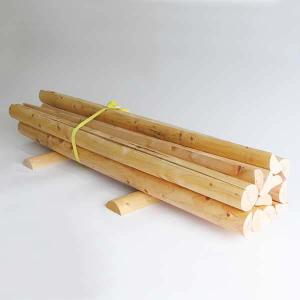 ひのきの丸太原木 無垢材 径15〜18cm×長さ1m 皮むき : じねん工房