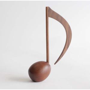 音符 ペーパーウェイト ト音記号（treble clef）メロディ 木製