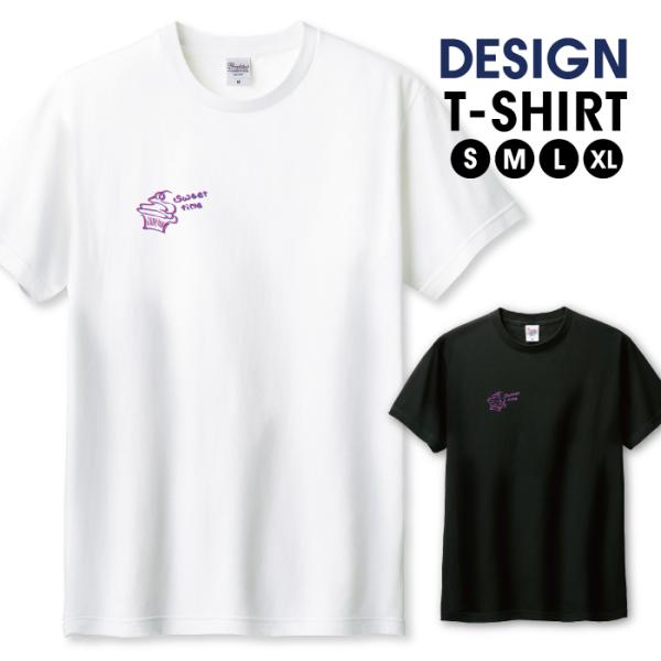 Tシャツ メンズ ユニセックス ホワイト ブラック スイーツ ケーキ カップケーキ アメカジ ネオン...