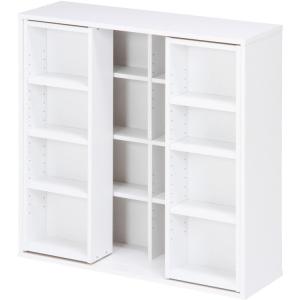 フナモコ（FUNAMOCO） スライド書棚 本棚 完成品 幅88cm 奥行52cm