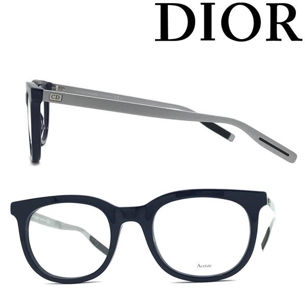 DIOR HOMME メガネフレーム ブランド ネイビー 眼鏡 00CDU-BLACK-TIE217...