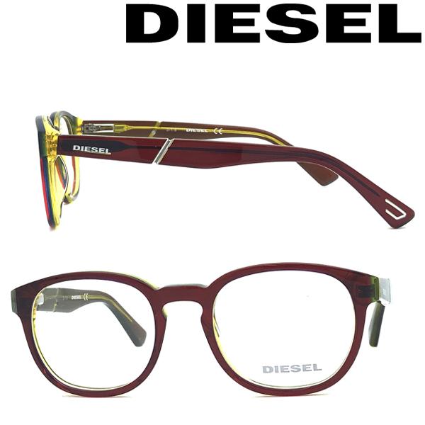 DIESEL メガネフレーム ブランド ディーゼル クリアーレッド 眼鏡 00DL-5286-068