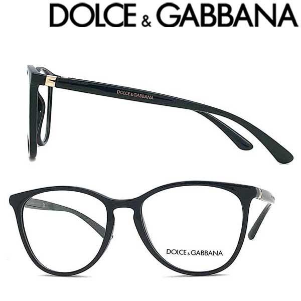 DOLCE&amp;GABBANA D&amp;G ドルチェ＆ガッバーナ ブラックメガネフレーム ブランド 眼鏡 0...