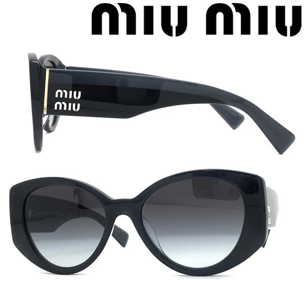 miu miu サングラス ブランド グラデーションブラック 0MU-03WS-06U5D1 ミュウ...