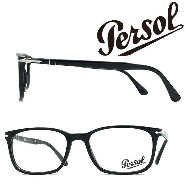 Persol ブランド ブラック 眼鏡 0PO-3189-95 メガネフレーム ペルソール