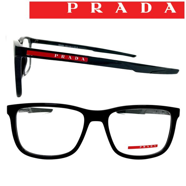 PRADA LINEA ROSSA メガネフレーム ブランド プラダ リネアロッサ ブラック 眼鏡 ...