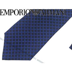 EMPORIO ARMANI エンポリオアルマーニ ネクタイ ネイビー×ブルー 340049-7A507-03833｜woodnet