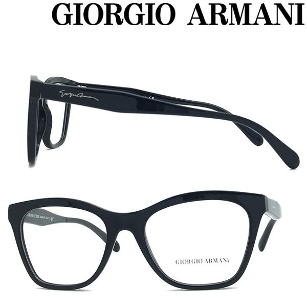 GIORGIO ARMANI ジョルジオアルマーニ ガネフレーム ブランド ブラック 眼鏡 ARM-...
