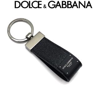 DOLCE&amp;GABBANA ドルチェ＆ガッバーナ キーホルダー ブランド 型押しレザー キーリング ブラック BP1371-AZ602-80999