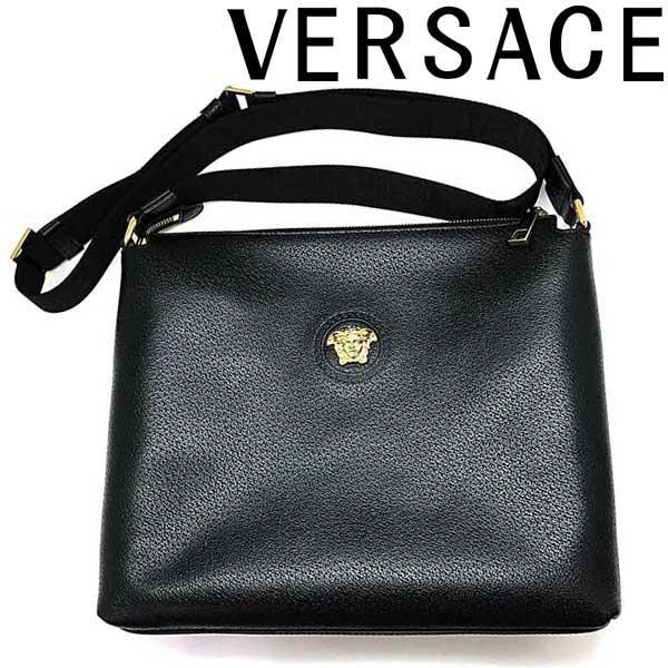 VERSACE ヴェルサーチェ ベルサーチ ブランド バッグ メドゥーサロゴ ショルダーバッグ 型押...