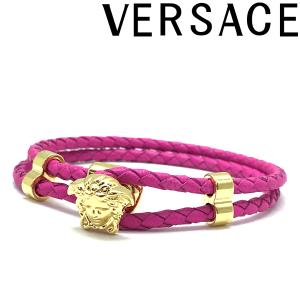 VERSACE ブレスレット ベルサーチ ヴェルサーチェ メドゥーサ ロゴ ピンク×ゴールド DG05579-DMTN-1PF0D｜woodnet