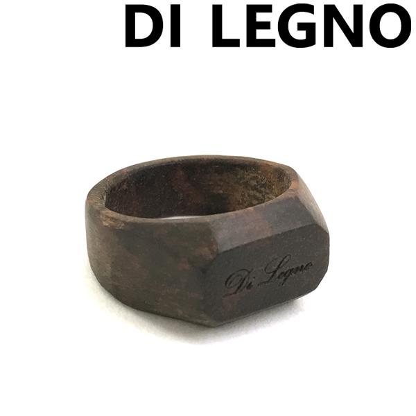 DI LEGNO ディ・レーニョ  ウッドリング 指輪 【天然木：スネークウッド】ブラック×ダークブ...