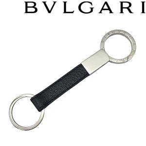 【中古】【未使用品】BVLGARI キーホルダー ブランド ブルガリ ブラック キーリング キーケー...