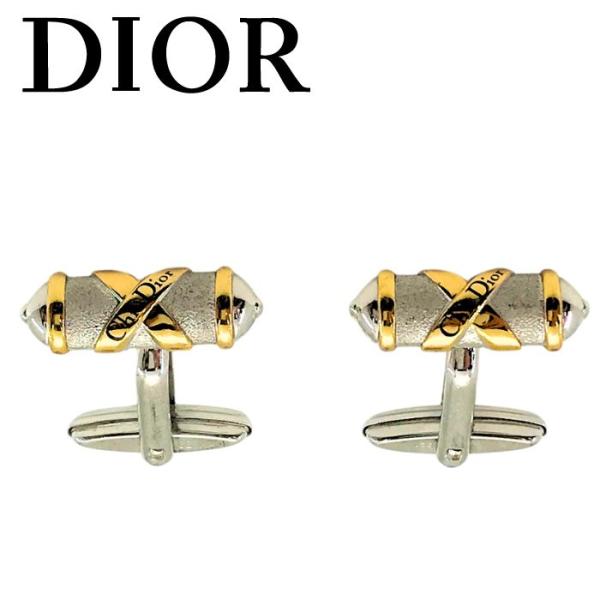 【中古】Christian Dior クリスチャン ディオール カフスボタン【非常に良い】シルバー×...