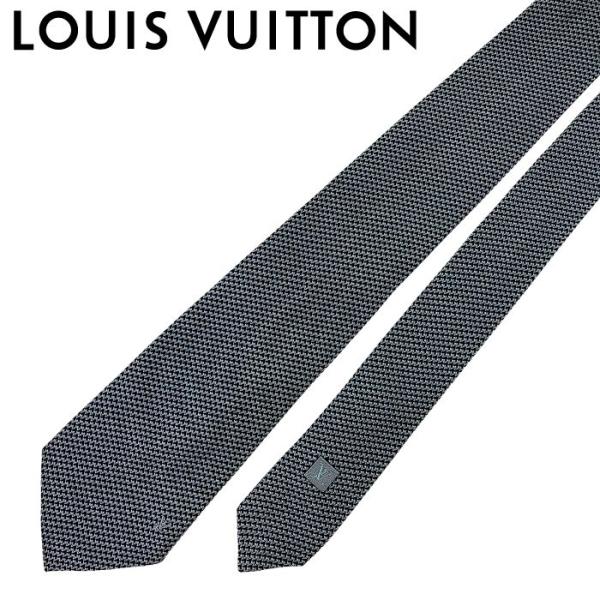 【中古】LOUIS VUITTON ルイヴィトン ネクタイ 8cm【非常に良い】M72996 シルク...
