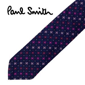 【中古】【非常に良い】Paul Smith ネクタイ ブランド ポールスミス ネイビー ネクタイ 【剣先幅：9cm】r-ps-t-0068-06｜woodnet