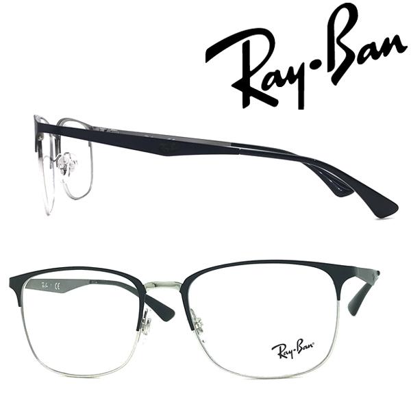 RAYBAN レイバン メガネフレーム ブランド マットブラック×シルバー 眼鏡 RX-6421-2...
