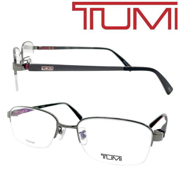 TUMI メガネフレーム ブランド トゥミ ガンメタルシルバー  眼鏡 VTU-044J-0568