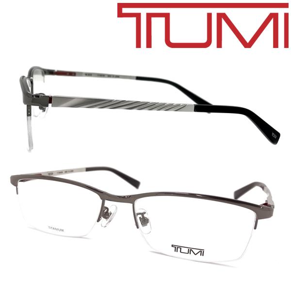 TUMI メガネフレーム ブランド トゥミ ガンメタルシルバー  眼鏡 VTU-055J-0568