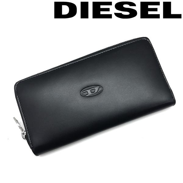 DIESEL ディーゼル 財布 ブランド ジップアラウンド GARNET レザー ブラック X090...