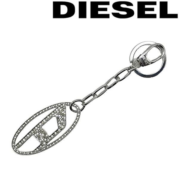 DIESEL キーホルダー キーリング ブランド ディーゼル HOLY-C シルバー x09691-...