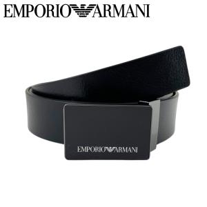 EMPORIO ARMANI ベルト ブランド エンポリオアルマーニ レザー ブラック カット長さ調節可能 y4s427-ytu7j-84372｜woodnet
