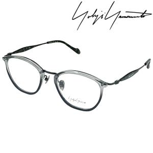 Yohji Yamamoto ヨウジヤマモト メガネフレーム ブランド クリアブラック×ブラック 眼鏡 yy-19-0074-03｜woodnet