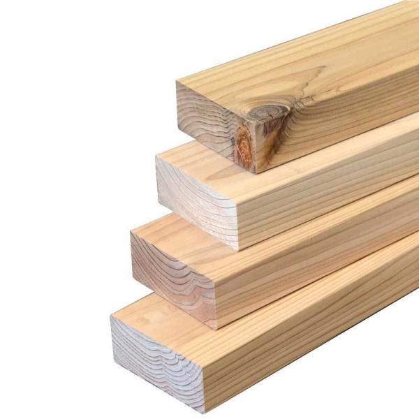 【２×４材/ツーバイフォー材】DIY素材◇国産杉（新材） ４枚セット 厚38ｍｍ×幅89ｍｍ×長さ1...